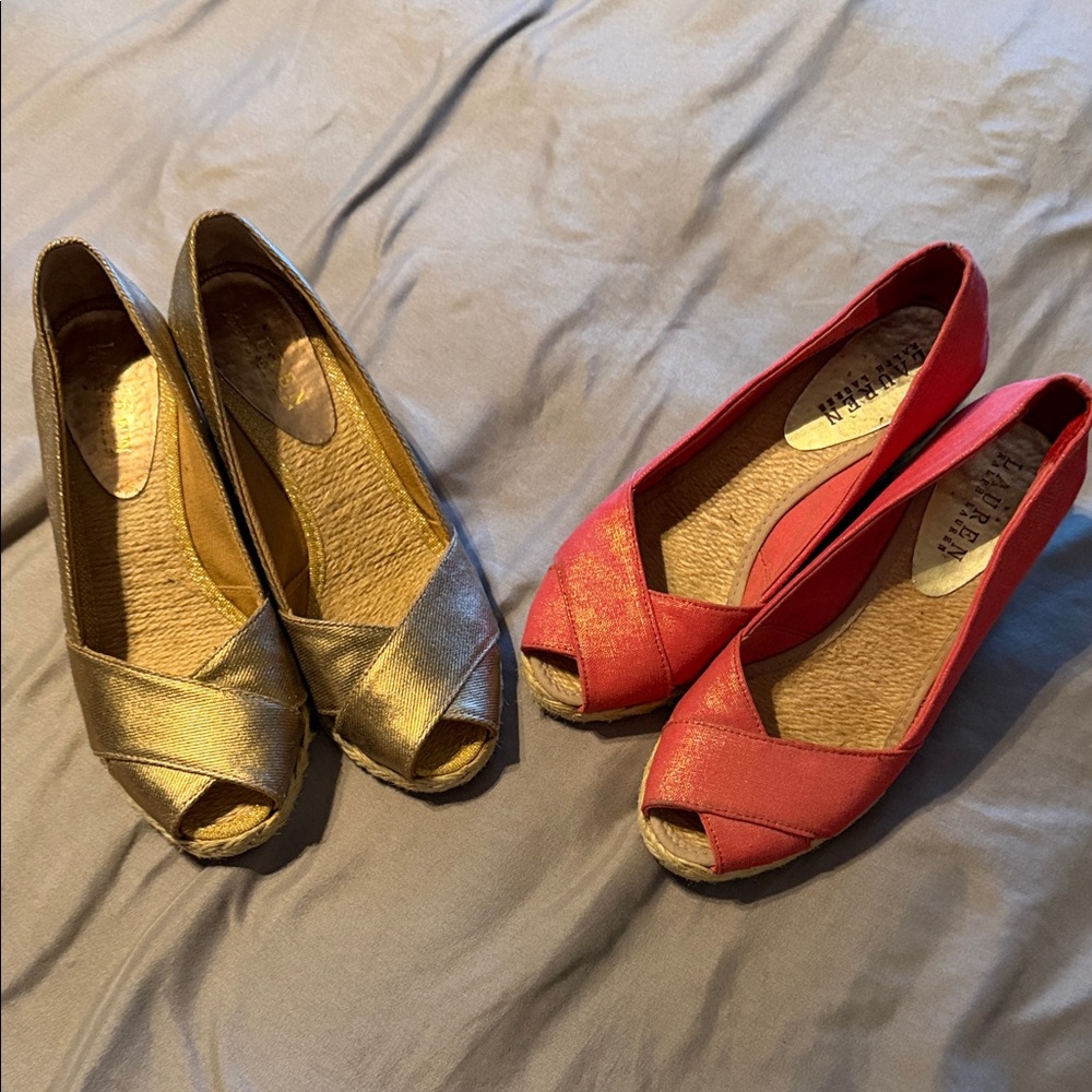 Espadrille Peep-Toe Flats